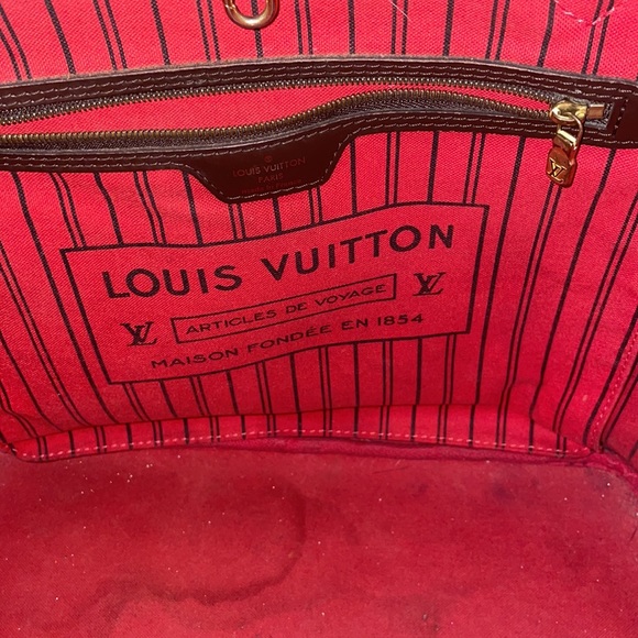 Authentic Louis Vuitton Neverfull MM Damier Ebene with pochette - Picture 2 of 15